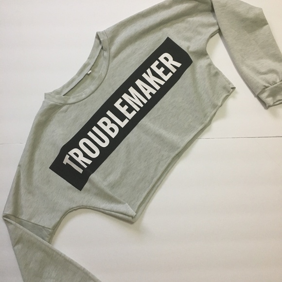 Cupshe Tops - 🏈 3/$15 Crop top long sleeve drop shoulder top 99